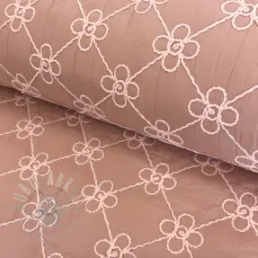 Gewatteerde stof Flower design old pink