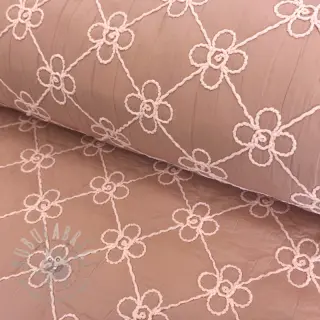 Gewatteerde stof Flower design old pink