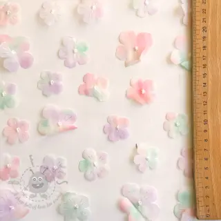 Tule voor TUTU-rok RETRO Flowers lavender