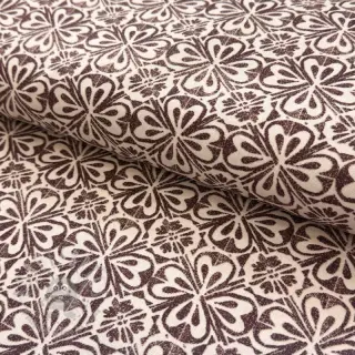 Decoratiestof Stamps brown