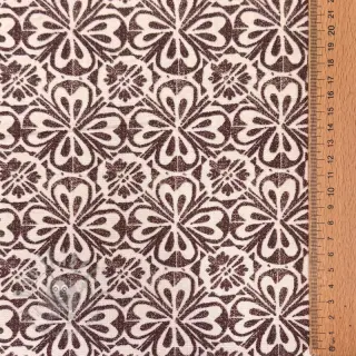 Decoratiestof Stamps brown