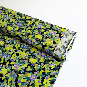 Viscose RADIANCE Flowers green