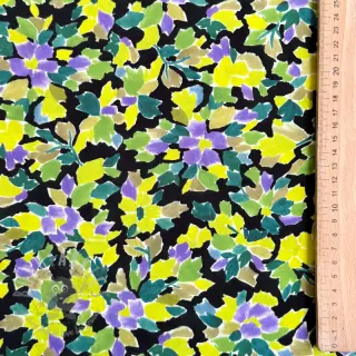 Viscose RADIANCE Flowers green