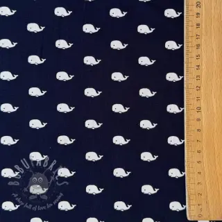 Katoenen stof Marine navy