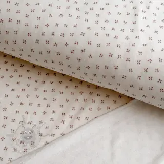Babypluche Small flowers light salmon