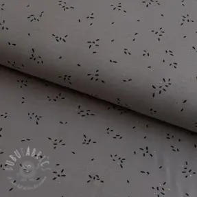 Tricot GLITTER Stripes rock grey