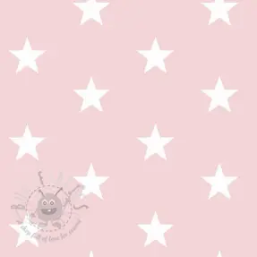 Katoenen stof Stars light rose