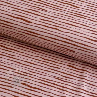 Tricot Stripes light salmon ORGANIC