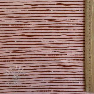 Tricot Stripes light salmon ORGANIC