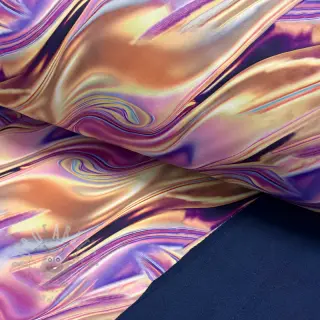 Softshell winter Liquid metal pink digital print