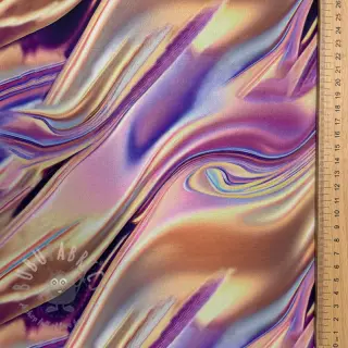 Softshell winter Liquid metal pink digital print