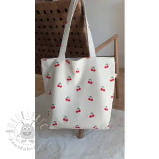 Decoratiestof Linenlook Cherries natural