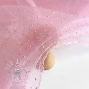 Tule voor TUTU-rok DOTS pink