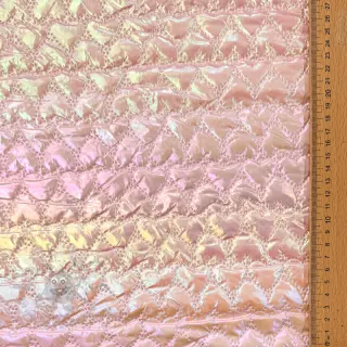 Gewatteerde stof Fancy hearts light pink