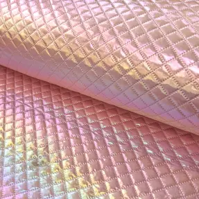 Gewatteerde stof Fancy diamonds light pink