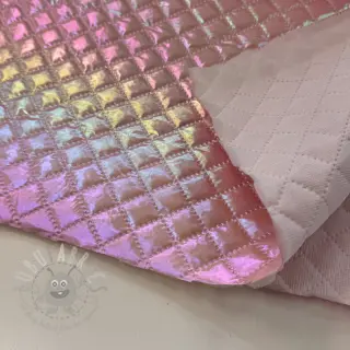 Gewatteerde stof Fancy diamonds light pink