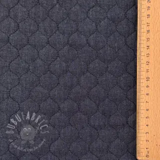 Gewatteerde stof JEANS marine