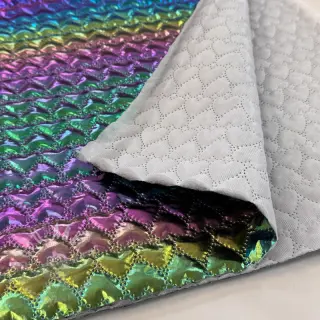 Gewatteerde stof Fancy hearts multi