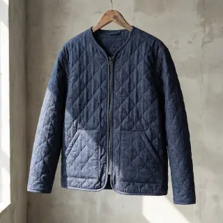 Prešívaná látka JEANS marine