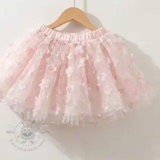 Tule voor TUTU-rok RETRO Flowers lavender