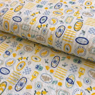 Katoenen stof Bubble Stripe design C digital print