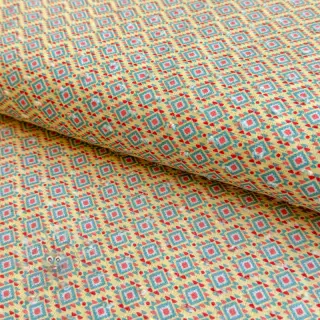 Katoenen stof DOBBY Aztec digital print
