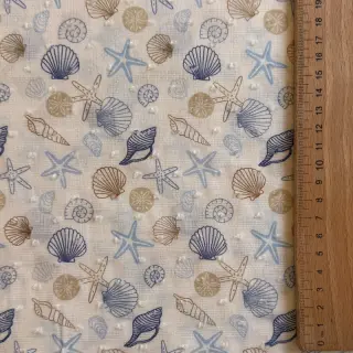 Bavlnená látka DOBBY Shells digital print
