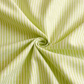 Ľan s bavlnou Stripe lime