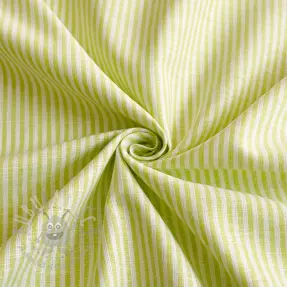 Linnen met katoen Stripe lime