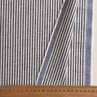 Ľan s bavlnou Stripe navy
