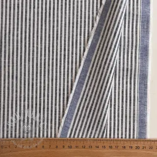 Linnen met katoen Stripe navy