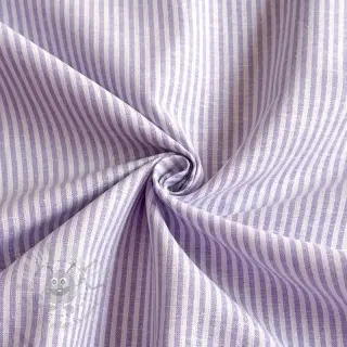 Linnen met katoen Stripe purple