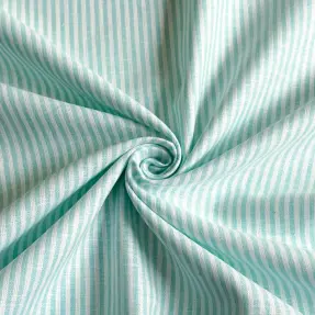 Ľan s bavlnou Stripe mint