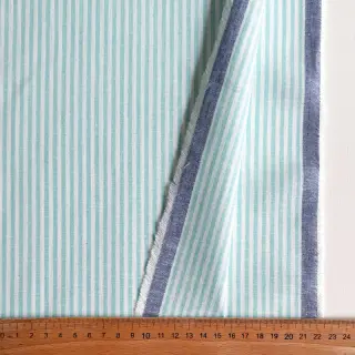 Ľan s bavlnou Stripe mint