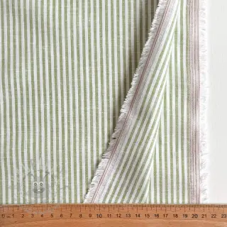Linnen met katoen Stripe green