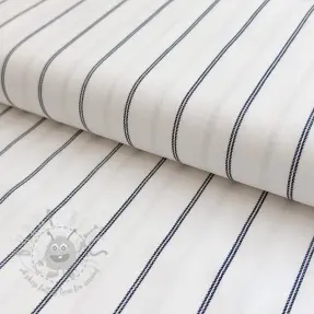 Linnen met viscose Pin navy