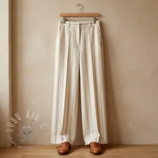 Linnen met viscose Pin naturals