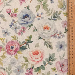 Decoratiestof Linenlook Romance digital print