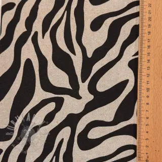 Decoratiestof Linenlook Animal black