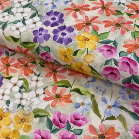 Decoratiestof Floralia multi digital print