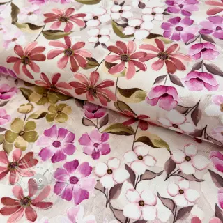 Decoratiestof Floralia pink digital print