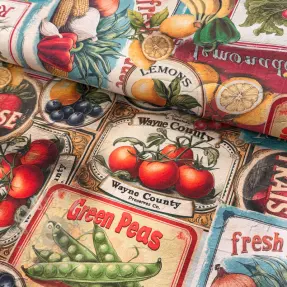 Decoratiestof Vegetables digital print
