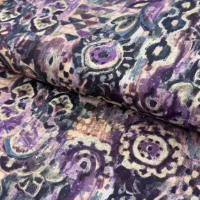 Decoratiestof Abstract purple digital print