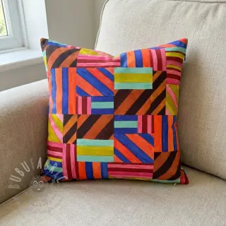 Decoratiestof Stripes multi digital print
