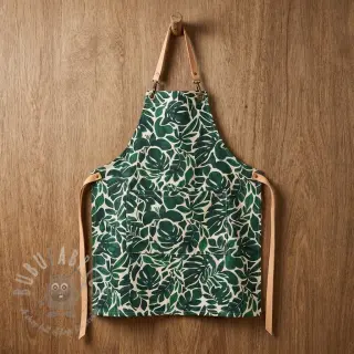 Decoratiestof Big leaves green digital print