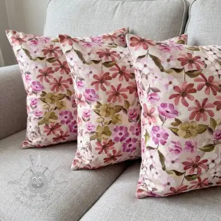 Decoratiestof Floralia pink digital print