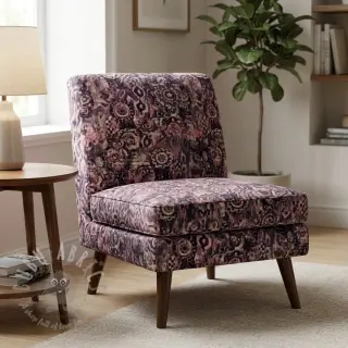 Decoratiestof Abstract burgundy digital print