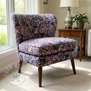 Decoratiestof Abstract purple digital print