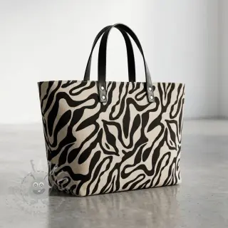 Decoratiestof Linenlook Animal black