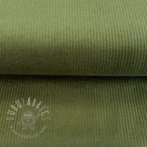Ribfluweel forest green
